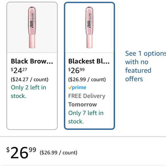 BNIB Qty 2 SEALED - L'Oréal Paris Air Volume Mega Mascara 4D Blackest #850 - Picture 11 of 11